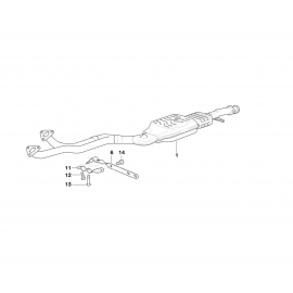 Genuine Exhaust Silencer/Muffler Clamp 18 21 1 723 688 buy in USA