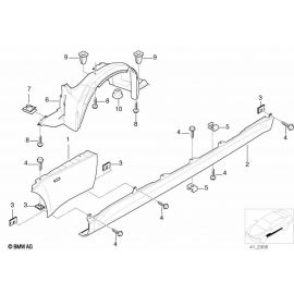 Genuine Right Exterior Entrance Replacement Rocker Panel 41 21 8 401 406 buy in USA