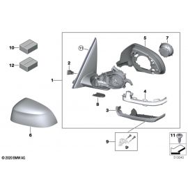 Genuine Right OS Wing Mirror Supporting Ring Shadow Line 51 16 7 468 242 buy in USA