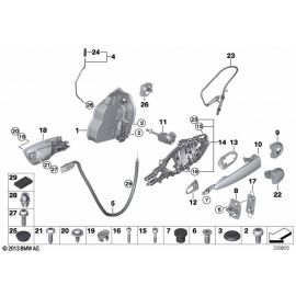 Genuine Front Left Door Lock Actuator System Catch Latch Unit 51 21 7 202 145 buy in USA