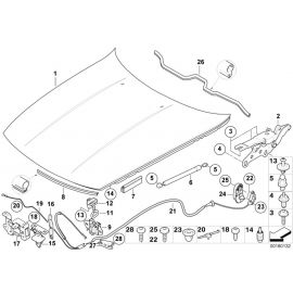 Genuine Engine Hood Bump Stop 51 23 7 116 856 buy in USA