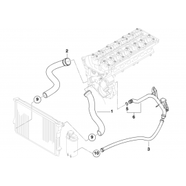 Genuine Cooling System Water Hose Pipe 11 53 1 716 643 buy in USA