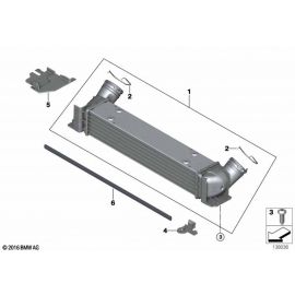 Genuine Air Cooling Charge Intercooler Right Spring Clip 17 51 7 798 485 buy in USA