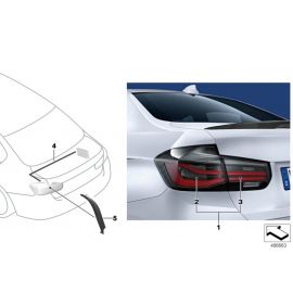 Genuine M Performance Right Side OS Tail Rear Light Side Panel 63 21 2 450 106 buy in USA