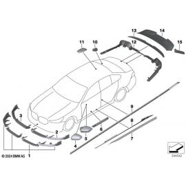 Genuine M Performance Front Right OS Centre Splitter Carbon 51115A6FE86 buy in USA