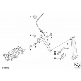 Genuine Accelerator Pedal Bowden Cable Replacement Spare Part 35 41 1 164 832 buy in USA