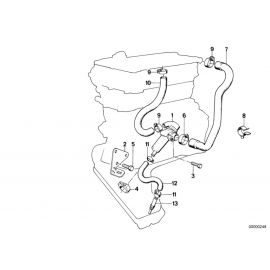 Genuine Crankcase Ventilation Oil Separator Hose Line 11 15 1 310 811 buy in USA