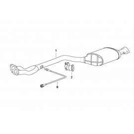 Genuine Exhaust Muffler/Sillencer Vibration Absorber 18 30 1 435 672 buy in USA