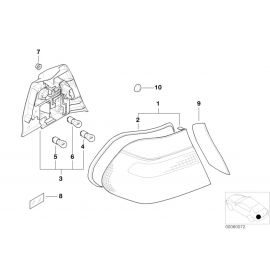 Genuine Right Driver Side OS Side Panel Light Bulb Socket 63 21 8 364 730 buy in USA