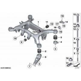 Genuine Front Axle Carrier Rubber Mounting 33 31 6 792 873 buy in USA