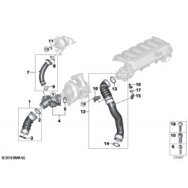 Genuine Intake Manifold Charge Air Line 11 61 7 799 873 buy in USA