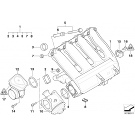 Genuine 6x Engine Inlet Intake Manifold AGR Profile Gasket Set buy in USA