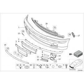 Genuine Front Right Bumper Protective Rubber Strip 51 11 8 195 290 buy in USA