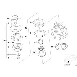 Genuine Guide Support Spring Pad Lower Spring Pad 31 33 1 091 864 buy in USA