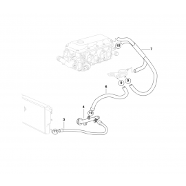 Genuine Cooling System Water Hose/Pipe 11 53 7 500 331 buy in USA