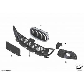 Genuine Front Right Driver Side OS Offside Grille Sport 51 13 7 379 612 buy in USA