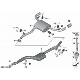 Genuine Exhaust Tail Pipe Trim Chrome 90mm Diameter Tailpipe 18 30 8 595 473 buy in USA