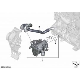 Genuine Thermostat Housing Heat Management Module Cooling System 11 53 8 631 943 buy in USA