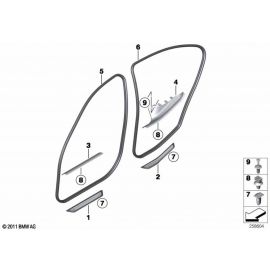 Genuine Front Door Edge Protection Seal Replacement Spare 51 72 7 303 968 buy in USA