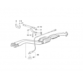 Genuine Exhaust Silencer/Muffler Clamp Upper 18 31 1 404 478 buy in USA