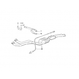 Genuine Exhaust Silencer/Muffler Bracket 18 31 1 728 254 buy in USA