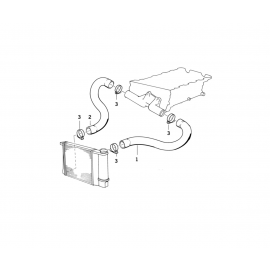 Genuine Cooling System Water Hose Pipe 11 53 1 721 708 buy in USA