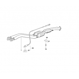 Genuine Exhaust Silencer/Muffler Bracket 18 21 1 317 630 buy in USA