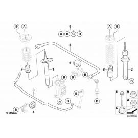 Genuine Front Additional Damper Suspension Replacement Spare 31 33 7 905 316 buy in USA