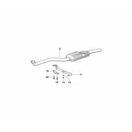 Genuine Exhaust System Suspension Support Bracket 18 21 2 246 220 buy in USA