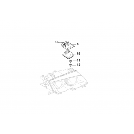 Genuine Control Unit Xenon Light Bracket Right 63 12 6 920 166 buy in USA