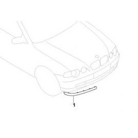 Genuine Front Right Bumper Panel Trim Titanium 51 11 7 010 206 buy in USA