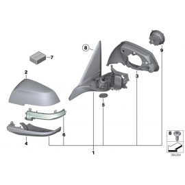 Genuine Shadow-Line Right Side OS Mirror Lower Housing Section 51 16 7 284 130 buy in USA