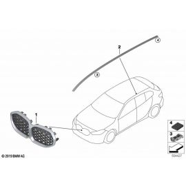 Genuine Front Grill Grille MPA Shadowline 51 13 5 A39 370 buy in USA