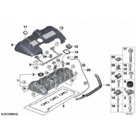 Genuine Engine Cylinder Head Cover Mounting Torx Screw 1 Piece 11 12 7 531 561 buy in USA