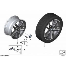 Genuine 17 Wheel Rim Disc Light Alloy Orbit Grey 7.5Jx17 ET:54 36 11 6 856 087 buy in USA