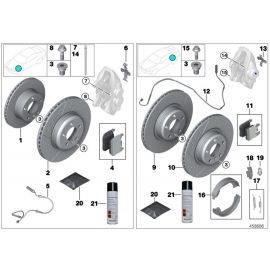 Genuine Front Brake Disc Set Left Right Drilled 340x30 34 10 6 797 602 buy in USA