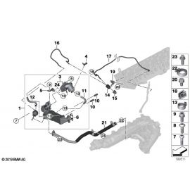 Genuine Emission Reduction Cooling Hose Pipe Line Union 11 71 7 799 853 buy in USA