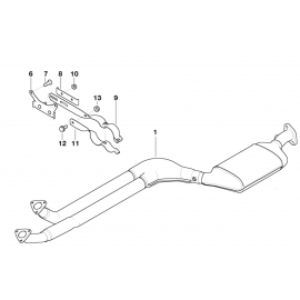 Genuine Exhaust Silencer/Muffler Bracket 18 31 1 433 168 buy in USA