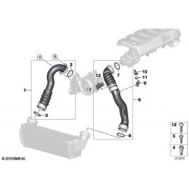 Genuine Intake Manifold Charge Air Line 11 61 8 506 079 buy in USA