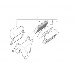 Genuine Air Intake Silencer Muffler 13 71 1 740 067 buy in USA