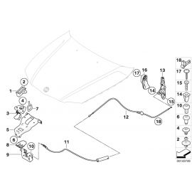 Genuine 3x Engine Hood Mechanism Expanding Rivet 51 16 8 197 908 buy in USA