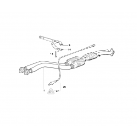 Genuine Exhaust Silencer/Muffler Clamp Lower 18 31 1 404 479 buy in USA