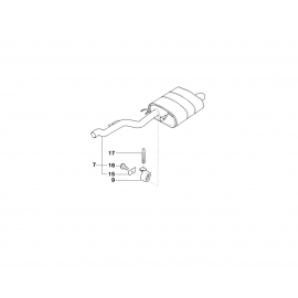 Genuine Exhaust System Suspension Support Stud Bolt 18 21 1 433 080 buy in USA