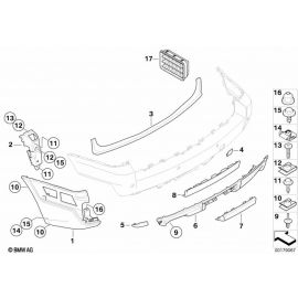 Genuine Rear Towing Eye Cover Primed 51 12 3 423 778 buy in USA