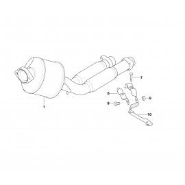 Genuine Exhaust System Suspension Support Bracket 18 21 2 247 981 buy in USA