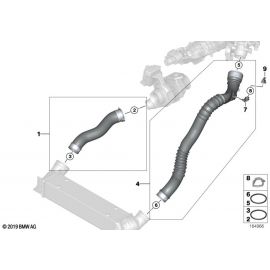 Genuine Air Duct Pre Formed Seal 11 61 7 791 470 buy in USA