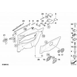 Genuine Rear Left Lateral Trim Panel Belt Outlet Cover Beige 51 43 8 176 287 buy in USA