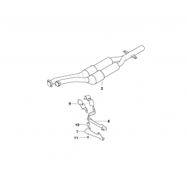 Genuine Exhaust Silencer/Muffler Bracket 18 21 2 247 978 buy in USA