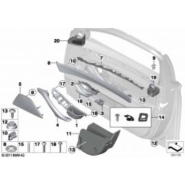 Genuine Front Right Driver Side OS Offside Recessed Door Grip 51 41 7 225 874 buy in USA