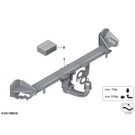 Genuine Trailer Tow Hitch Electric Additional Parts Retrofit Kit 71 60 2 450 882 buy in USA